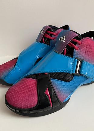 Кросівки баскетбольні adidas t-mac aq7571 блакитно-рожеві