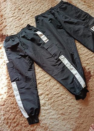 Штани карго чоловічі чорні 3xxl