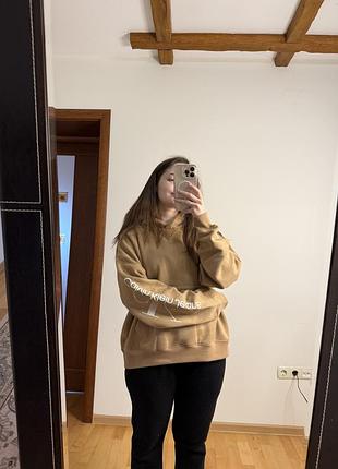 Світшот жіночий calvin klein флісовий бежевий