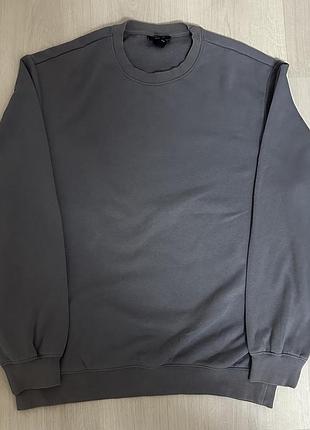 Світшот h&m relaxed fit сірий розмір m оригінал