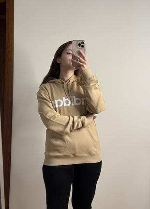Жіночий худі adidas гірчичний з логотипом