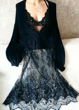 Платье, комбинация кружевная, m/l 10