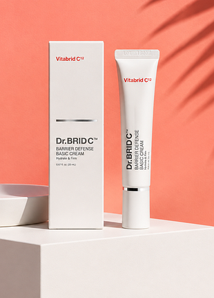 Упаковка корейского увлажняющего крема dr. brid c barrier defense basic cream (объемом 20 мл / 0.68 fl. oz.).