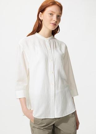 Лляна сорочка uniqlo ( р.s)