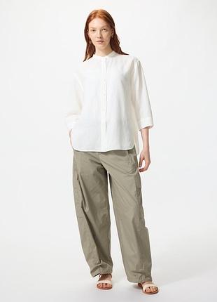 Лляна сорочка uniqlo ( р.s)
