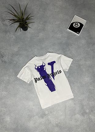Преміальна футболка vlone palm angels котонова тішка поло polo влон палм енжелс