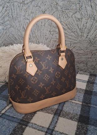 Жіноча сумка louis vuitton alma з монограмним візерунком