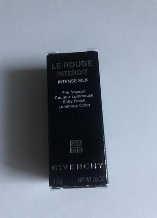 Міні помада 37 intense silk givenchy le rouge interdit intense silk lipstick 3