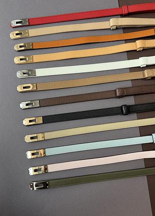 Жіночий ремінь у стилі hermes вузький