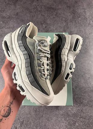 Кросівки nike air max 95 grey white 3