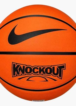 Баскетбольный мяч nike knockout, размер 6, янтарный/черный, n.101.4264.814.06