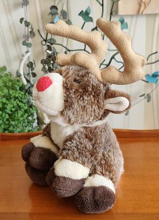 Оригинальная мягкая игрушка новогодний олень / lapland короны