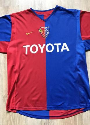 Чоловіча вінтажна футбольна джерсі nike fc basel toyota jersey1 фото