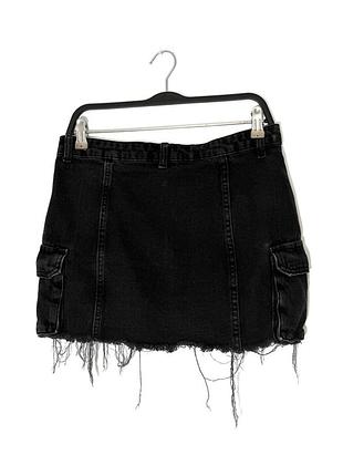 Черная джинсовая юбка мини denim co 3