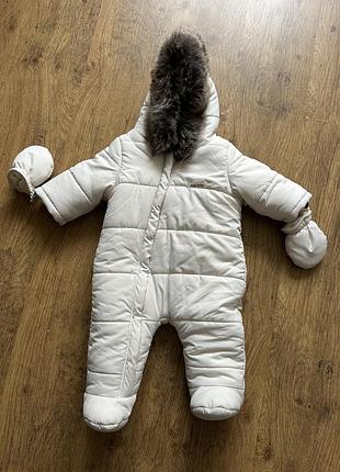 Зимовий комбінезон унісекс mag-baby кольору слонової кістки, розмір 74