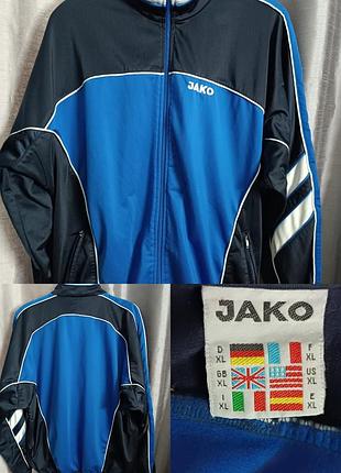 Винтажная олимпийка jako vintage 90s/00s / мастерка куртка оверсайз xl