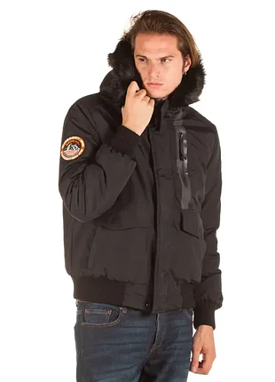 Мужская зимняя куртка-бомбер superdry everest