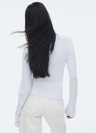 Лонг в рубчик базовий h&m 4