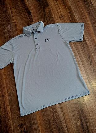 Мужская уникальная спортивная футболка поло under armour оригинал
