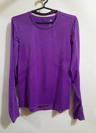 Женский спортивный беговой лонгслив футболка adidas supernova р. s