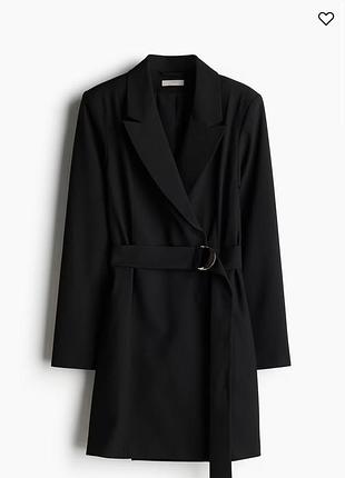 Сукня-піджак h&m чорна з поясом