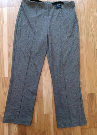 Брюки жіночі comfort wear сірі з геометричним принтом