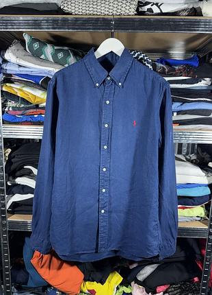 Polo ralph lauren slim fit linen shirt men’s m/l size