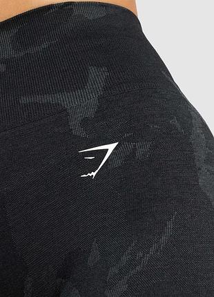 Лосіни жіночі gymshark камуфляжні чорні розмір m