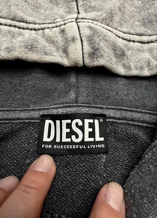 Худі diesel сіре з капюшоном 2