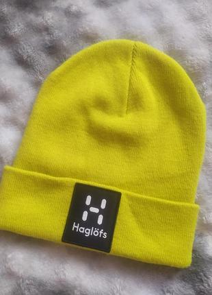 Шапка біні haglöfs maze beanie жовта