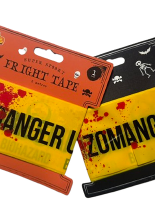 Огороджувальна сигнальна стрічка «zombie danger» авс