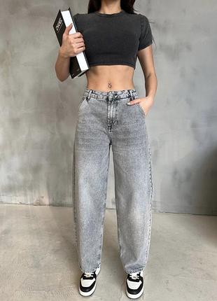 Джинси baggy сірі 3