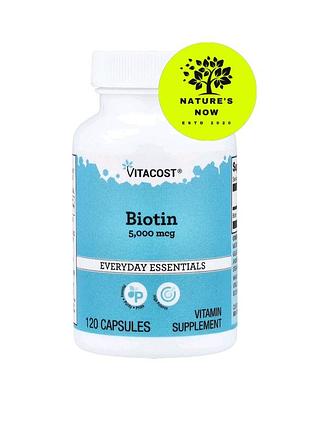 Vitacost биотин 5000 мкг - 120 капсул / сша
