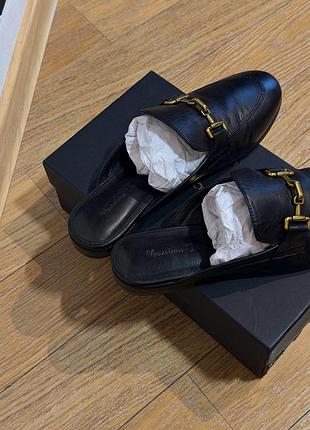 Шкіряні мюлі massimo dutti 3