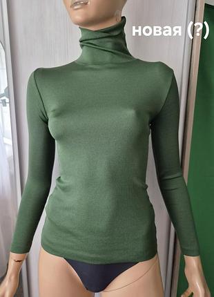 Новая винтажная водолазка из нежного нейлона изумрудного цвета st. michael англия vintage