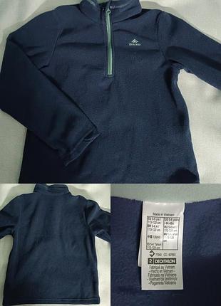Детская флисовая кофта quechua от decathlon —