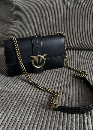 Сумка жіноча pinko love bag medium чорна оригінал