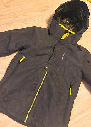 Куртка зимова icepeak чорна з жовтим