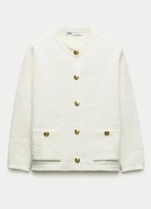Must have! трикотажний піджак/кардиган/кофта на ґудзиках zara з лімітованої колекції.