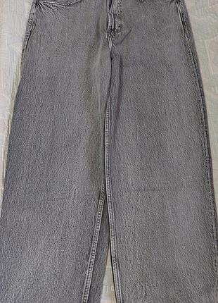 Мужские серые джинсы h&amp;m baggy jeans 32/32 – состояние новых / оверсайз