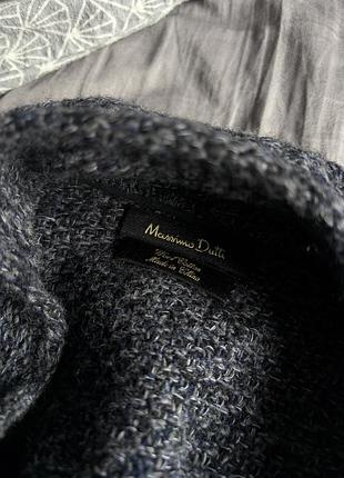 Кардиган massimo dutti сірий вовна бавовна