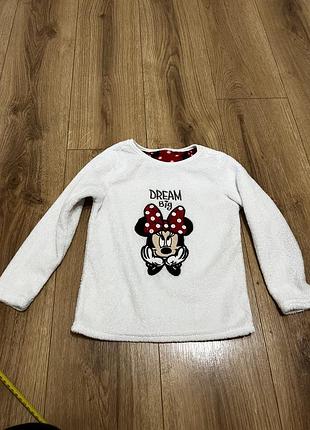 Кофта дитяча disney біла з принтом мінні маус