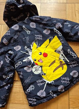 Куртка дитяча pokémon чорна 6-7 років 2