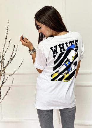 Стильна футболка off white 3