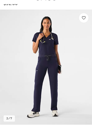 Брюки женские медицинские figs, size s (по факту м), состояние идеальный, полупояс резинка 37-42 бедра 50 длина 101