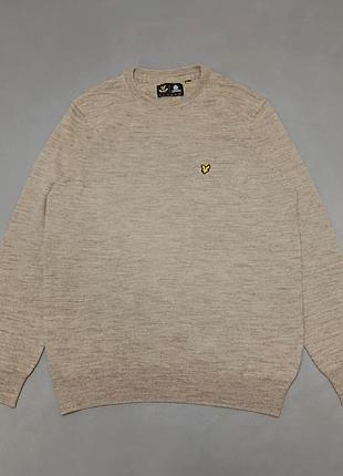 Мужской свитер lyle &amp; scott с добавлением шерсти