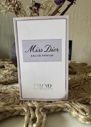 Пробник парфумованої води christian dior miss dior eau de parfum для жінок