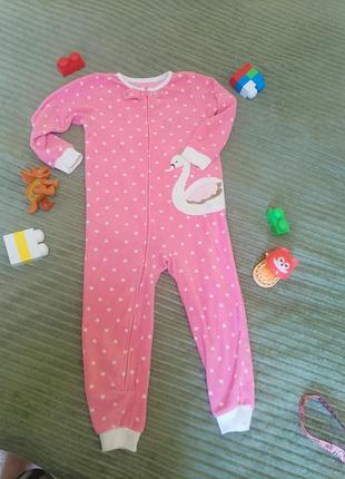 Чоловічок для дівчинки carter's флісовий рожевий 4t