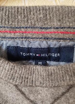 Светр tommy hilfiger  вовняний в смужку розмір m