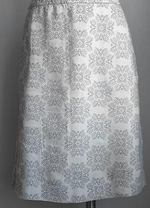 Laura ashley юбка юбка лен принт